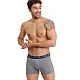 Ανδρικό βαμβακερό εσώρουχο Boxer 2Pack εξωτερικό λάστιχο Walk W1755-0312 ΜΠΛΕ ΓΚΡΙ