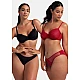 Σουτιέν Χωρίς Ενίσχυση Μπανέλα 2 PACK MACIE CUP D Dorina FXWB0061LA159-2X0399 Κόκκινο-Μαύρο