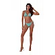 Γυναικείο μαγιό Bikini Bottom κορδόνι Strass  BRAZILIAN CANDY GLAM Bluepoint 25065005-09 ΠΕΤΡΟΛ