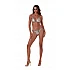 Γυναικείο Μαγιό Παγιέτες Τριγωνάκι Bikini top push up Bluepoint 25066012-18 B Cup ΚΑΦΕ