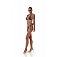 Γυναικείο μαγιό Bikini Bottom με κορδόνι Animal print BRAZILIAN CAT POWER Bluepoint 25065021-18 ΚΑΦΕ