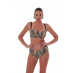 Γυναικείο Μαγιό Bikini Bottom Slip Φαρδύ πλαϊνό SPIRIT ANIMAL BLUEPOINT 25065039-19 ΜΠΕΖ ΔΕΡΜΑΤΙ