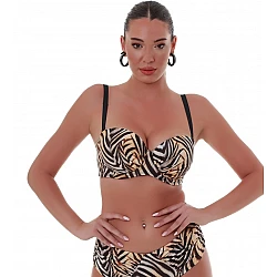 Γυναικείο μαγιό Bikini Top Strapless Μπανέλα SPIRIT ANIMAL Bluepoint 25066041Ε-19  E Cup ΜΠΕΖ ΔΕΡΜΑΤΙ