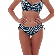 Γυναικείο μαγιό ψηλόμεσο bikini bottom με σούρα SAFARI CHIC Bluepoint 25065045-25 ΣΙΕΛ