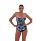 Γυναικείο Ολόσωμο Μαγιό strapless Μπανέλα SAFARI CHIC Bluepoint 25058043D-25 D Cup ΣΙΕΛ