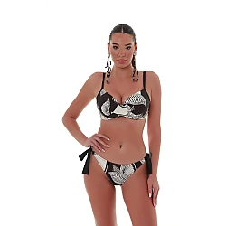 Γυναικείο μαγιό με πλαϊνό κορδόνι Bikini Bottom CHIC ESCAPE Bluepoint 25065060-02 ΜΑΥΡΟ