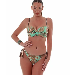 Γυναικείο μαγιό Bikini Top Strapless AFRICANA ΣΤΡΑΠΛΕΣ Bluepoint 25066057D-09 D Cup ΠΕΤΡΟΛ