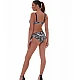 Γυναικείο Μαγιό Bikini Top με Μπανέλα Τύπωμα Bluepoint 25066068E-02 Cup E ΑΣΠΡΟ ΜΑΥΡΟ