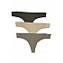 Γυναικείο Εσώρουχο Slip laser cut 3PACK Slip String IDER 3002-3P-LC ΜΑΥΡΟ-ΓΚΡΕΖ-SKIN
