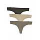 Γυναικείο Εσώρουχο Slip laser cut 3PACK Slip String IDER 3002-3P-LC ΜΑΥΡΟ-ΓΚΡΕΖ-SKIN