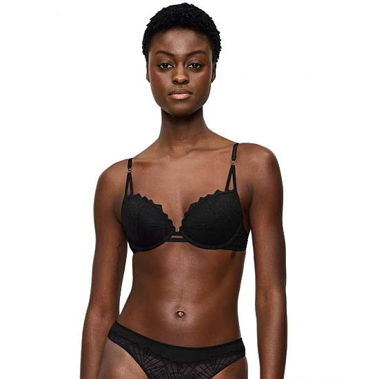 Σουτιέν με Δαντέλα μπανέλα push-up That Night In Vegas WHU Triumph10224875-0004 ΜΑΥΡΟ