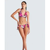 Γυναικείο Μαγιό Bikini set Σταθερό Tρίγωνο Πάνω - με κορδόνι Κάτω Blu4u 25357701D-11 CUP D ΜΩΒ-ΦΟΥΞΙΑ