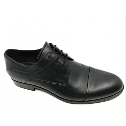 Ανδρικό Παπούτσι Δερμάτινο Κουστουμιού DERMA SHOES-DS035 ΜΑΥΡΟ