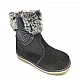 Παιδικό bebe δερμάτινο  μποτάκι Adam's 519-17610 γκρι