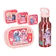 Παιδικό LUNCH SET 5 LUNCH BOX SNACK BOX και Μπουκάλι Παγούρι Νερού Αλουμινίου Disney Stitch & Angel 565469 ΡΟΖ