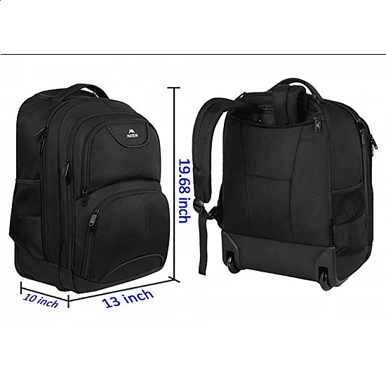 Σακίδιο πλάτης Τροχήλατο 45L Laptop 18” Matein 1178 μαύρο