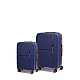 Βαλίτσα σκληρή Newcom N1596 (PP) μικρή μεσαία 56x22x37 cm + 67x22,5x43 cm μπλε