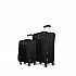 Βαλίτσα trolley Cardinal 3300 μικρή μεσαία 55x23x37 cm + 66x25x40 cm μαύρη