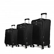SUPER ΠΡΟΣΦΟΡΑ Βαλίτσες trolley 3300 (σετ 3 τεμαχίων) Cardinal 55x23x37 cm + 66x25x40 cm + 75x30x46 cm μαύρη