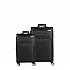 Βαλίτσα trolley Cardinal 3700 μικρή μεσαία 55x23x37 cm + 66x25x40 cm μαύρη