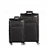 Βαλίτσα trolley Cardinal 3700 μεσαία μεγάλη 66x25x40 cm + 77x30x46 cm μαύρη