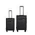 Σετ Βαλίτσες Cardinal 5200 Καμπίνας & Μεσαία 55x35x19,5 cm + 68X22,5X41 cm μαύρο