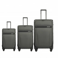 Σετ Βαλίτσες Cardinal 5200 Ταξιδιού 3 Τεμαχίων 55x35x19,5 cm + 68X22,5X41 cm + 78x25x46 cm χακί