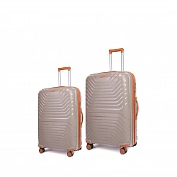 Σετ Βαλίτσες Cardinal 7000 καμπίνας μεσαία 56,5x24,5x37 cm + 66,5x27,5x45 cm μπεζ