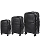 Σετ Βαλίτσες Τριάδα 7000 Cardinal 56,5x24,5x37 cm + 66,5x27,5x45 cm + 76X32,5X51 cm μαύρο