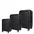 Σετ 3 βαλίτσες Newcom N1312 PC σετ 3 τεμαχίων 50x22x36 cm + 61x25x43 cm + 71x29x50 cm μαύρο