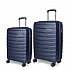 Βαλίτσες σκληρές Newcom N1597 (PP) μεσαία μεγάλη 66x27x43 cm + 76x30x49 cm μπλε