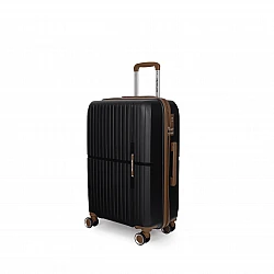 Βαλίτσα σκληρή Newcom N1596 (PP) καμπίνας 56x22x37 cm μαύρο