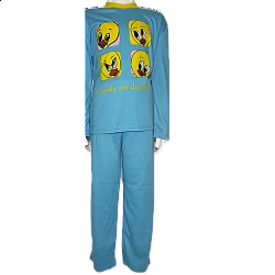 Παιδική κοριτσίστικη πυτζάμα tweety Lydia Creations 4700 Γαλάζιο