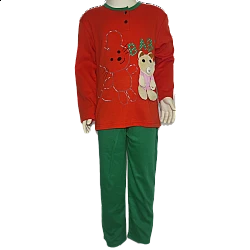 Παιδική κοριτσίστικη πυτζάμα Lydia Creations 8201 Πορτοκαλί-πράσινο