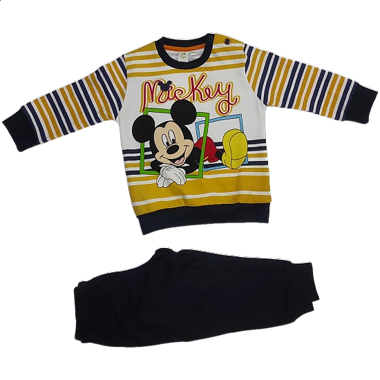 Παιδική αγορίστικη πυτζάμα Mickey Disney WD100174 Κίτρινο-μπλε σκούρο