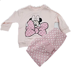 Παιδική κοριτσίστικη πιτζάμα βαμβάκι minnie Disney WD900021 6-24 Μηνών Ροζ