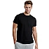 Ανδρική Φανέλα T-SHIRT  φαρδιά γραμμή Λαιμόκοψη Walk W1915-02 Μαύρο