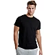 Ανδρική Φανέλα T-SHIRT  φαρδιά γραμμή Λαιμόκοψη Walk W1915-02 Μαύρο