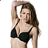 Σουτιέν Luna  SUPER PUSH UP SECRET SENCE βαθύ ντεκολτέ 11013B  cup B Μαύρο