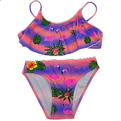 Κοριτσίστικο μαγιό set Flamingo Modern Power Flower AA2360 Φούξια 4-14 Ετών
