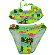 Κοριτσίστικο μαγιό set Flamingo Modern Power Flower AA2360 Πράσινο 4-14 Ετών