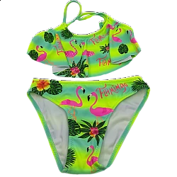 Κοριτσίστικο μαγιό set Flamingo Modern Power Flower AA2360 Πράσινο 4-14 Ετών