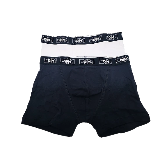 Ανδρικό εσώρουχο μποξεράκι 2Pack Dim 6180- Άσπρο/Μαύρο