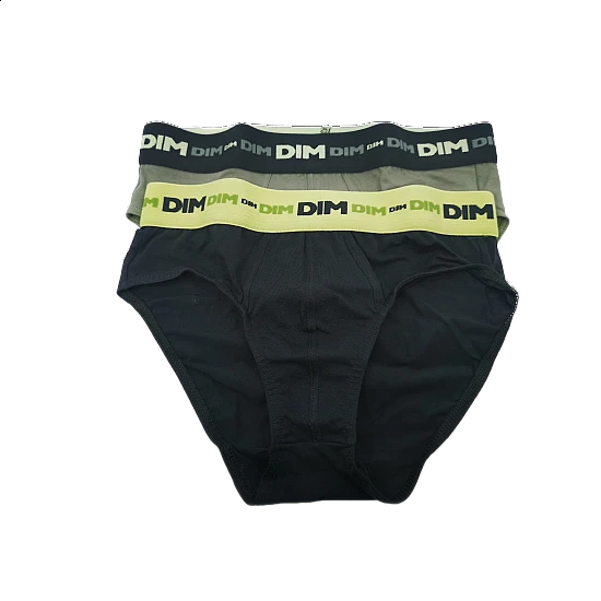 Ανδρικό εσώρουχο σλιπ 2Pack Dim 6493-169 Χακί/Λαδί