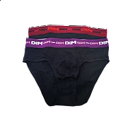 Ανδρικό εσώρουχο σλιπ 2Pack Dim 6493-141 Μαύρο/Μπορντό/Μωβ