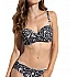 Γυναικείο μαγιό Bikini Top Strapless Blu4u 2136602D-02 Άσπρο-μαύρο