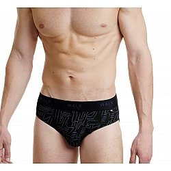 Ανδρικό εσώρουχο Bamboo Slip Walk W1775-6 Μαύρο