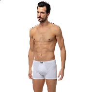 Ανδρικό Εσώρουχο Βαμβακερό Boxer MINERVA SPORTIES 2 Τεμάχια 29303 Λευκό