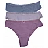 Γυναικείο Σλιπ brazilian 3Pack IDER 3073-1 Μπεζ-Σομόν-Βεραμάν