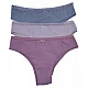 Γυναικείο Σλιπ brazilian 3Pack IDER 3073-1 Μπεζ-Σομόν-Βεραμάν